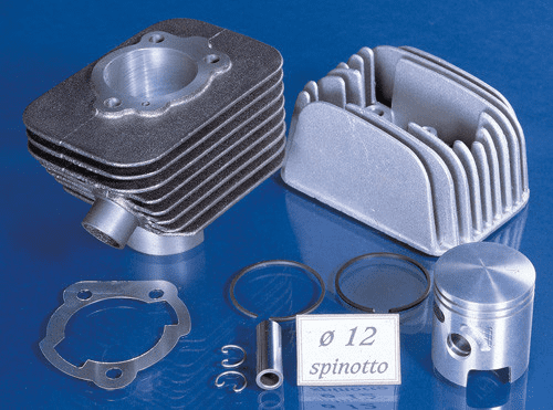 140.0066 gruppo termico polini 72cc d.46 piaggio ciao ghisa aria corsa 43 spinotto 12mm