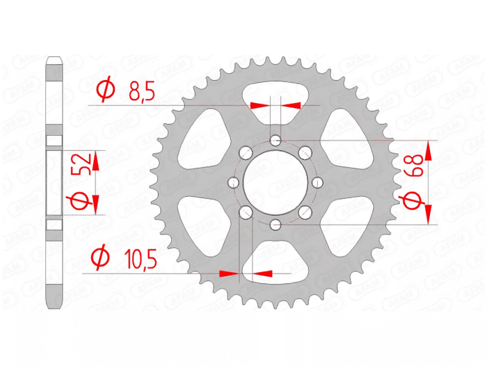 1074482006 Corona Afam acciaio Z48 KLX 110, COD: '1074482006