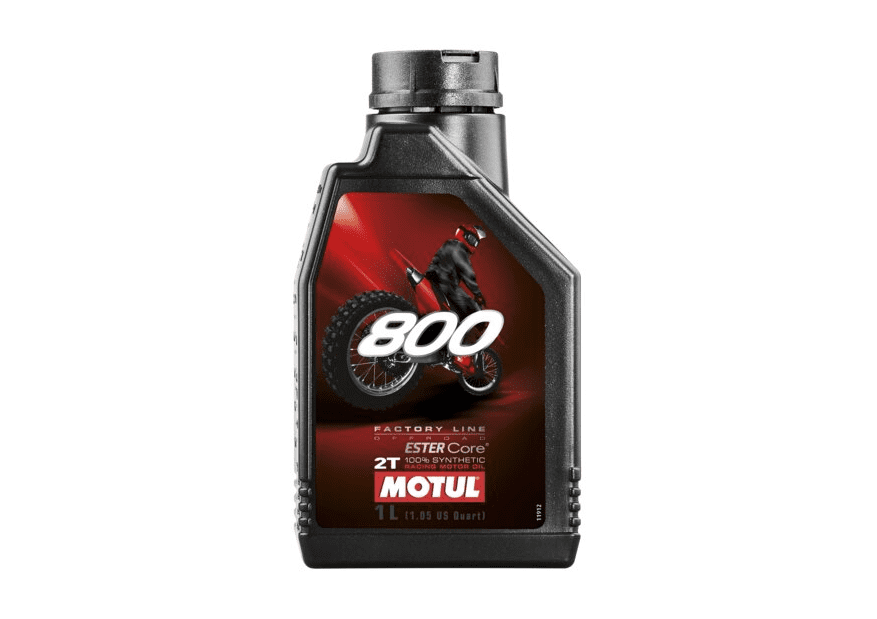 104038 1 liter motul 800 2t factory line off road oil 100% synthetic 2 stroke