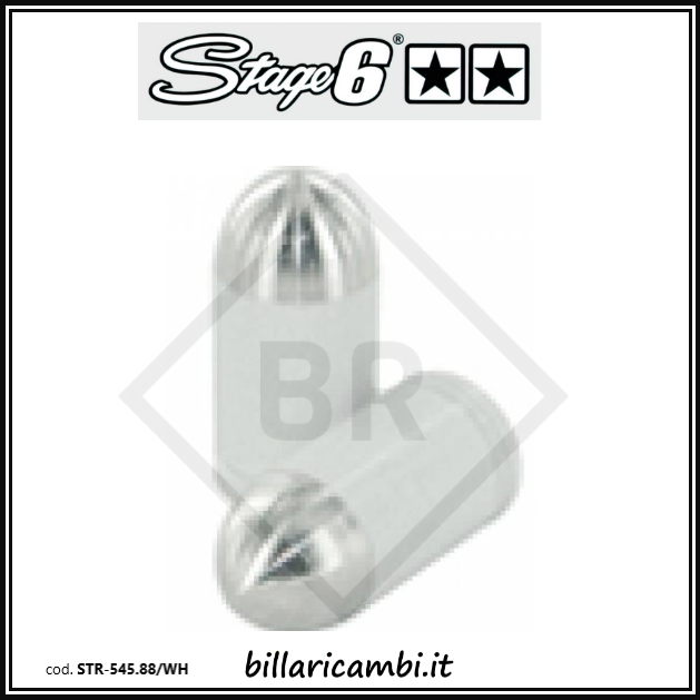 STR-545.88/WH COPPIA VALVOLE RUOTA STR8 BIANCHE