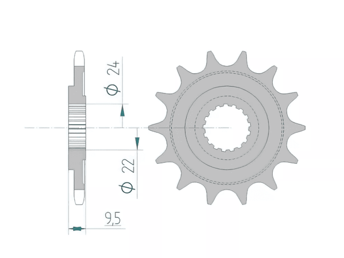 1074754001 Pignone Afam Z12 Honda CR 250 / CRF 450, COD: '1074754001