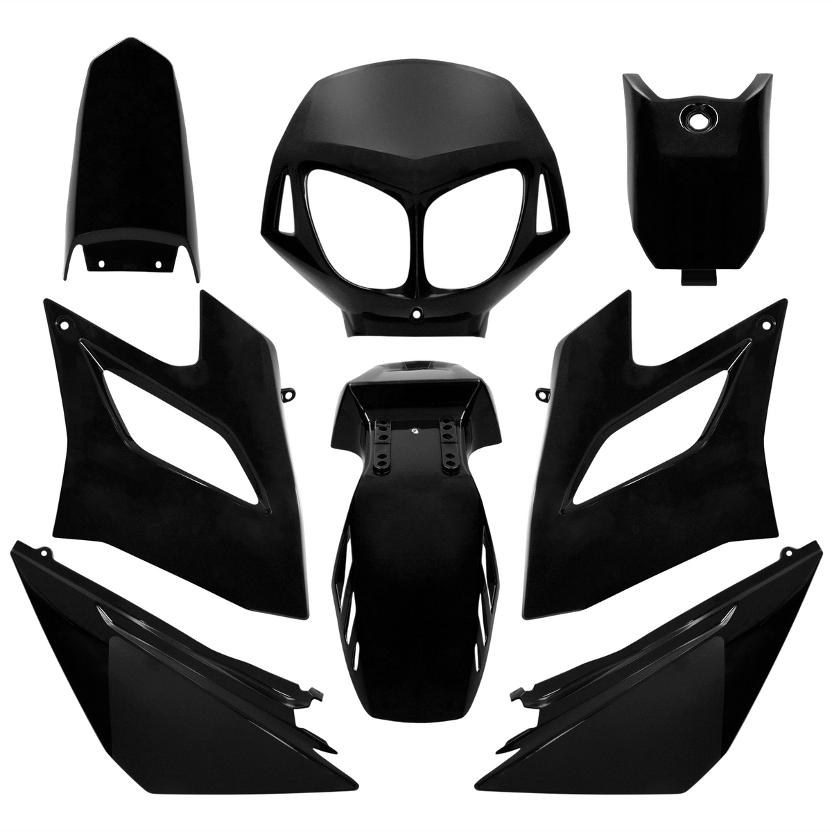 AP55BP10.994.IBK Derbi Senda DRD Racing/Limited 04-10 Kit carena 8 pezzi iniezione AllPro