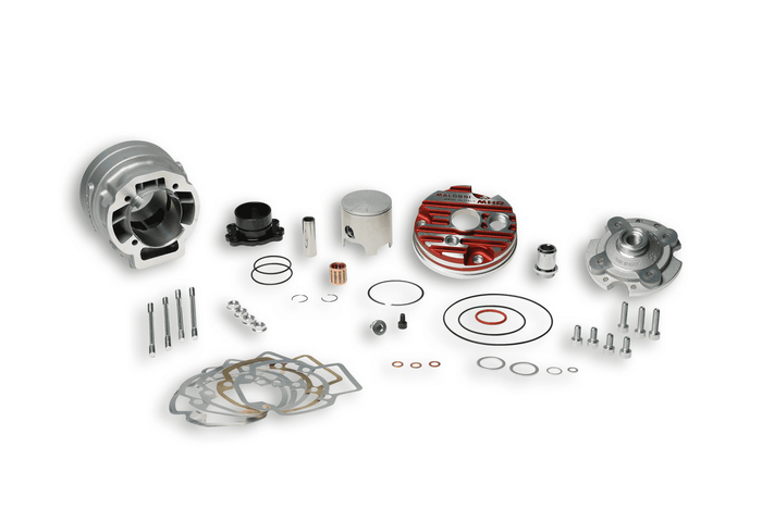 3115349 gruppo termico malossi mhr testa rossa 70cc d.47,6 piaggio h2o sp.13 alluminio biella 85