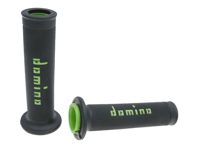 DOM37190RP Domino A010 On-Road Grips Black / Green (Open)