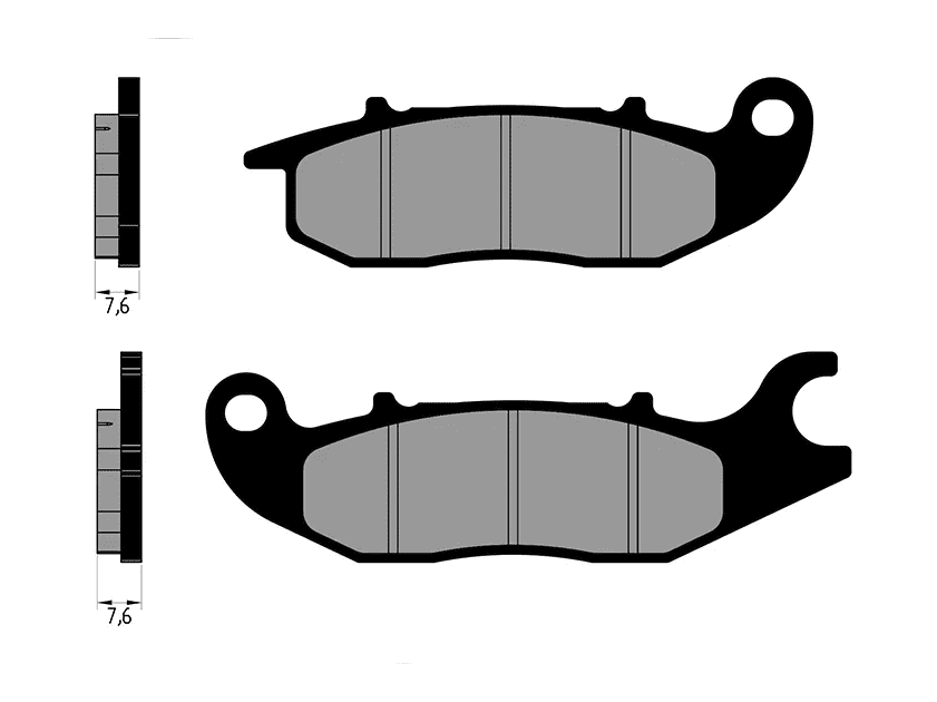 P174.0147 Pastiglie freno Polini Original Honda MSX 125, COD: P174.0147