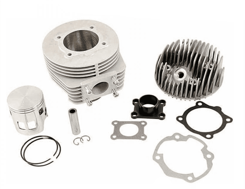 kt00136 dr big bore cylinder kit d.63 piaggio vespa px 125 150 aluminium with head