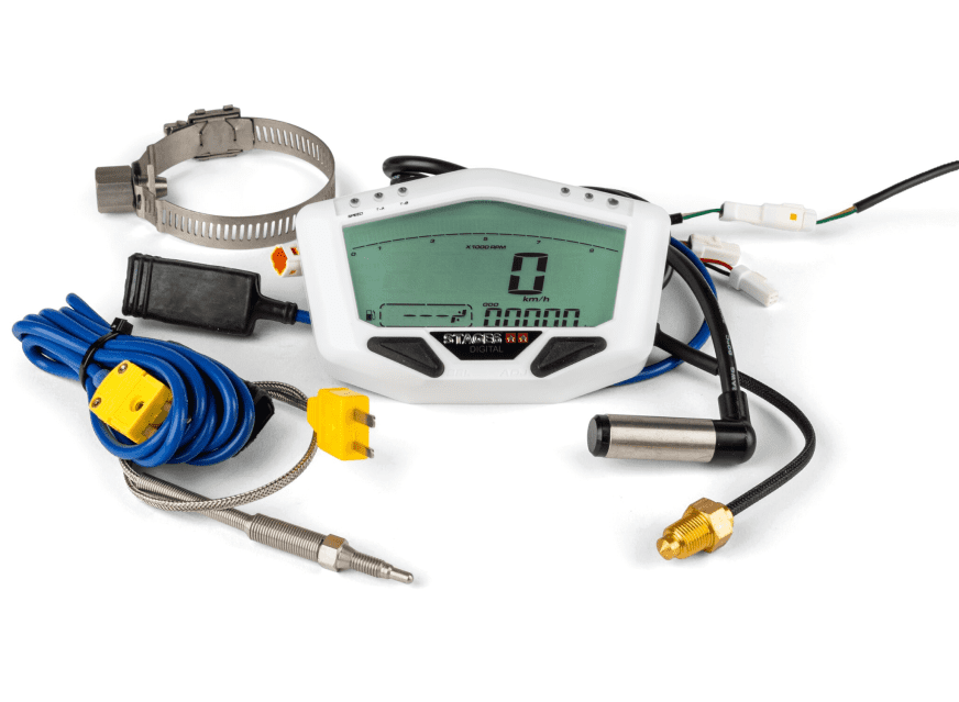 S6-4081P/WH Contachilometri - Strumentazione digitale Stage6 R/T MK2 con sensore EGT Bianco, COD: S6-4081P/WH