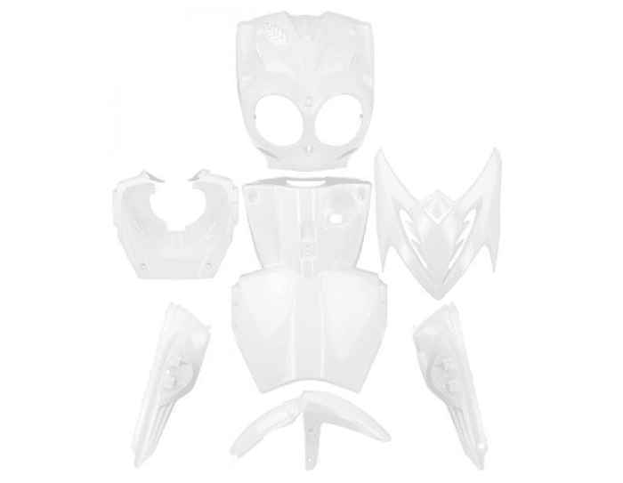 366308a kit carene 7 pezzi carena original line bianco mbk stunt - yamaha slider 50 2005-2014
