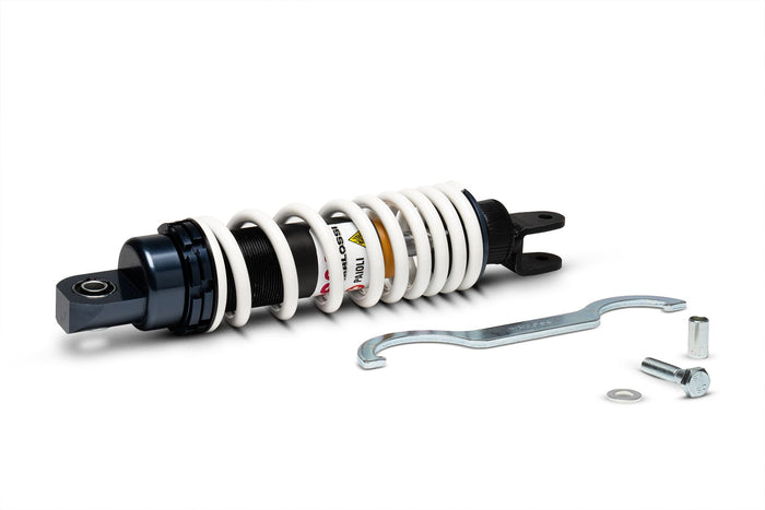 467588 ammortizzatore posteriore malossi rs24 mbk booster 50 2t euro 2 (a137e) , interasse 267 mm -