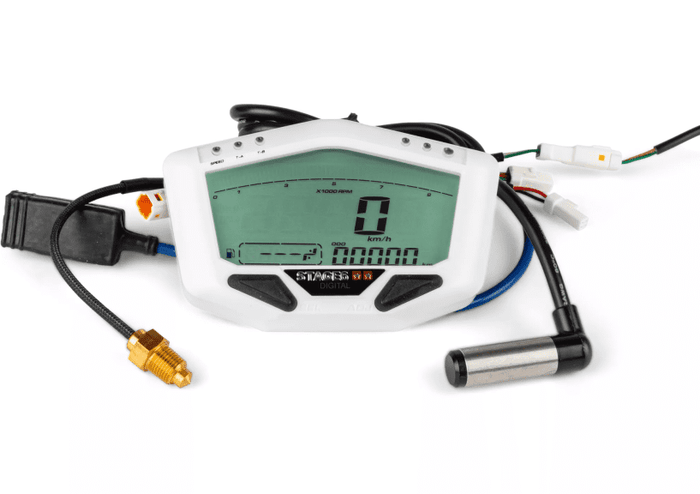 S6-4081/WH Contachilometri Tachimetro multifunzione digitale STAGE6 MK2 R/T Bianco, COD: S6-4081/WH