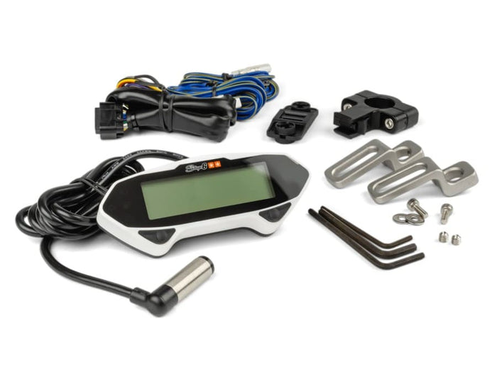 S6-4085/WH Strumentazione Moto universale Stage6 Racing Bianco - Contachilometri / Contagiri