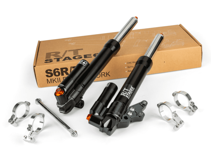 S6-1450502/PACK1 Tubi Steli forcella Yamaha Aerox STAGE6 R/T con supporto parafango, COD: S6-1450502/PACK1
