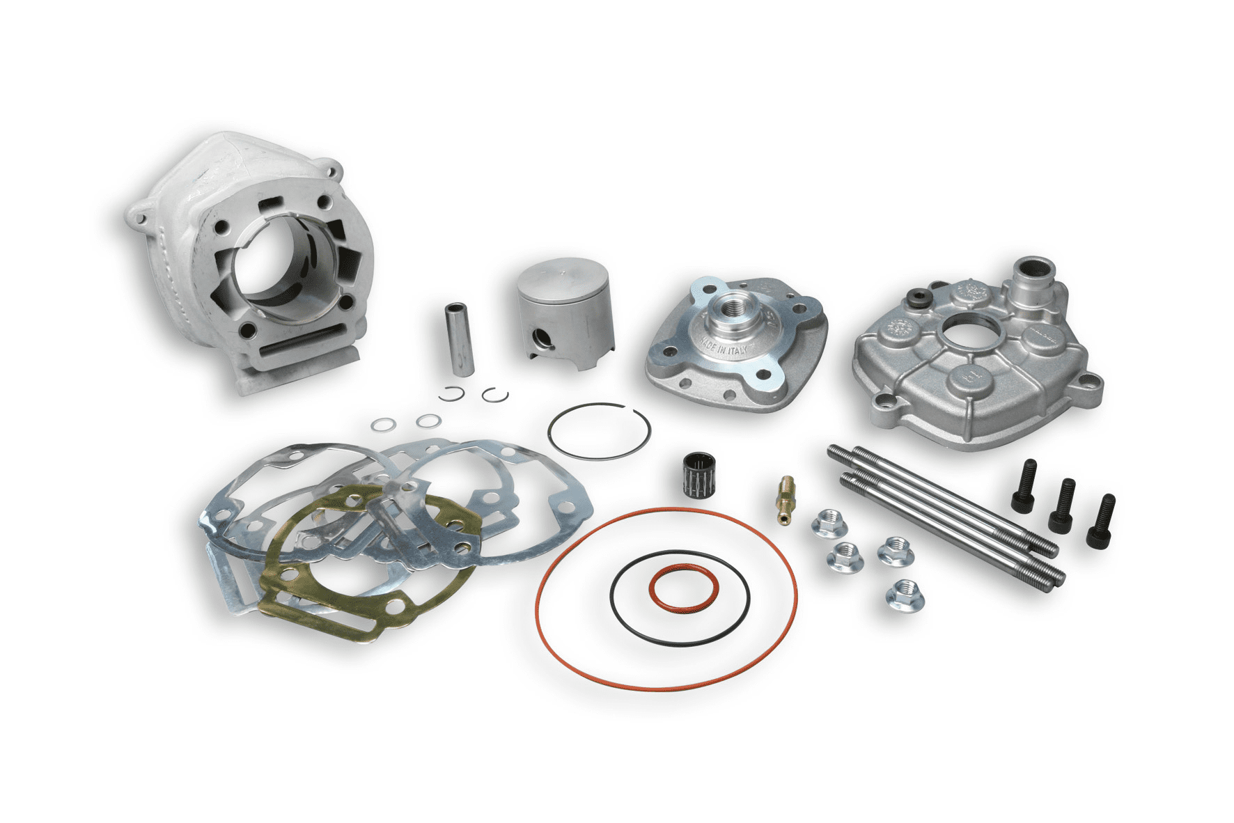 3113564 gruppo termico malossi 77cc d.50 aprilia rx factory 50 2t lc euro 4 2018-> (d50b0) alluminio h2o testa scomponibile