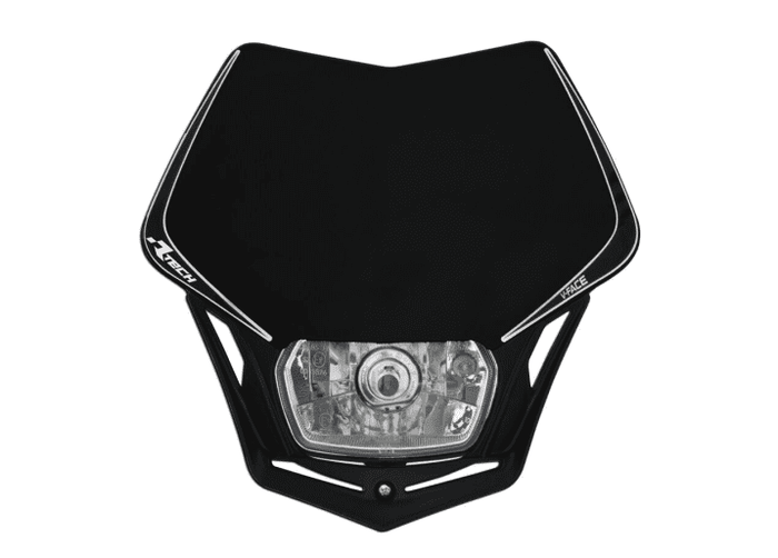 Mascherina faro anteriore Racetech V-Face nero