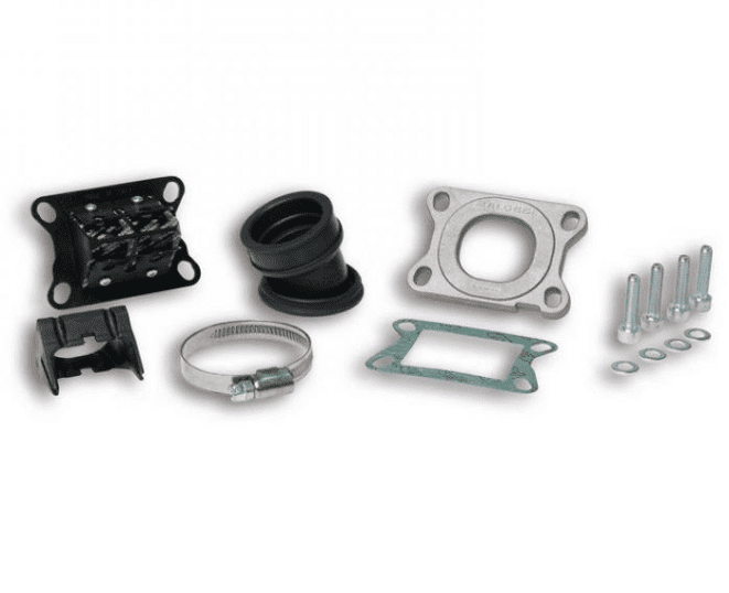 2013801 inclined manifold assembly x360 mhr d.28 - 35 and length 27 in fkm (for derbi - minarelli engines)