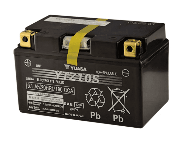 YUA36171 Batteria Yuasa YTZ10S WET MF senza manutenzione - pronto per l'installazione
