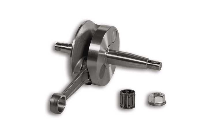 5316594 albero motore malossi vespa et3 primavera 125 2t ø 15 biella 97 (corsa 51 mm ) con valvola rotante con cono ø 20