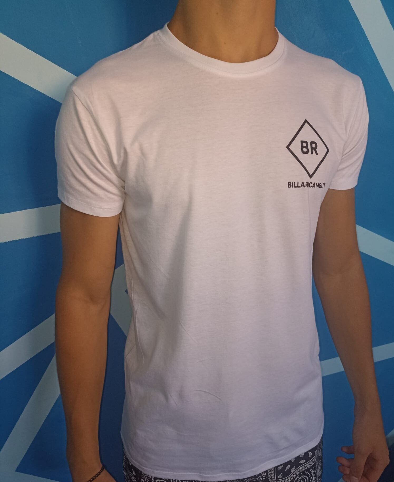 t-shirt maglietta uomo / donna bianca con logo billaricambi.it