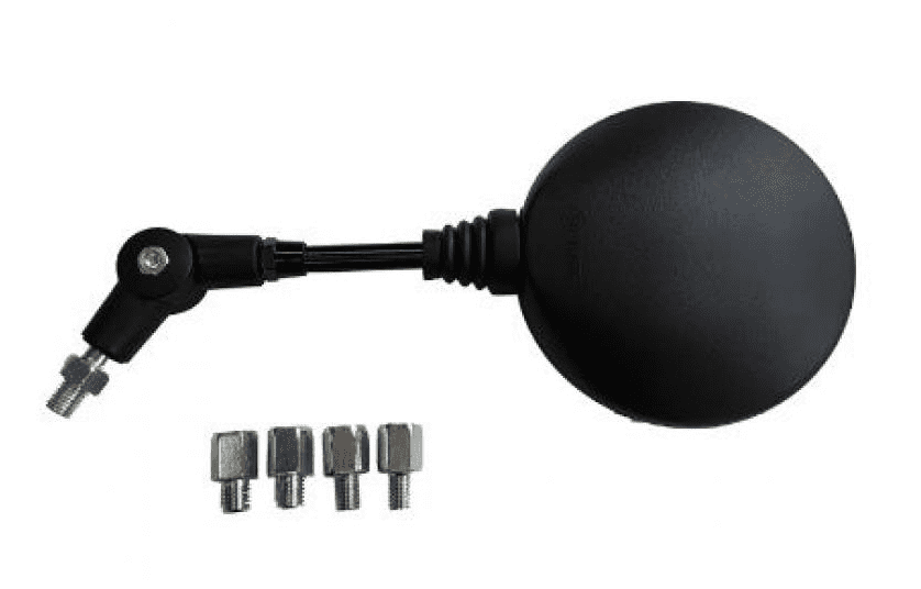 407451850 specchietto universale con adattatori m8/m10 nero