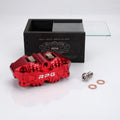 Pinza freno RPG Centerline CNC 4 pistoni radiale 82 mm con banjo centrale Rosso