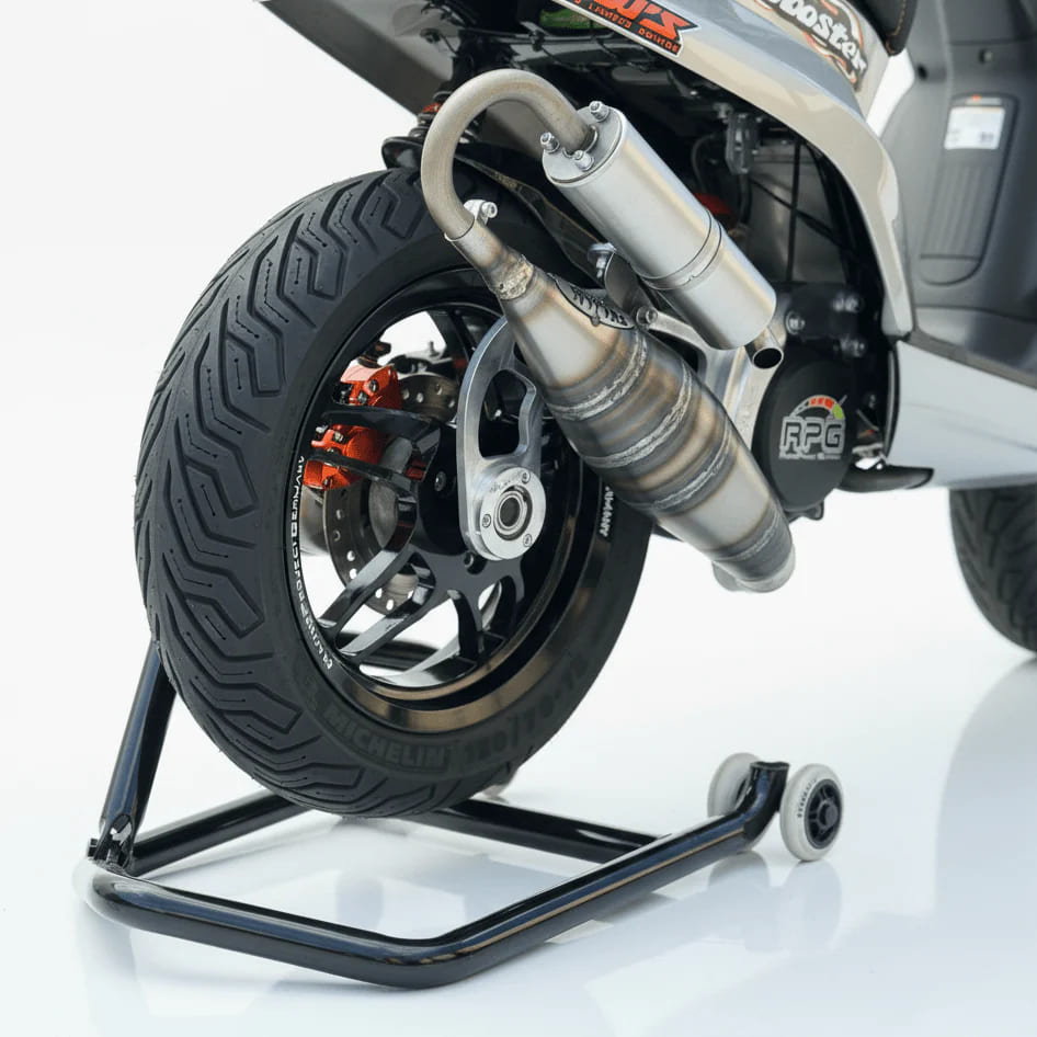 RPG Set Cerchi 13” CNC per Yamaha Aerox / MBK Nitro (Minarelli orizzontale) – Plug & Play + bulloni Titanio + coprimozzo RPG