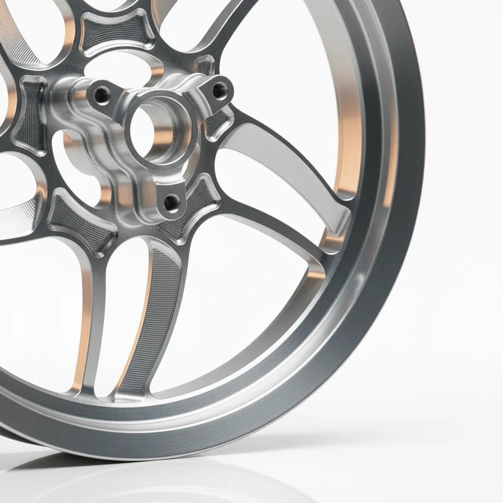 RPG Set Cerchi 13” CNC per Yamaha Aerox / MBK Nitro (Minarelli orizzontale) – Plug & Play + bulloni Titanio + coprimozzo RPG