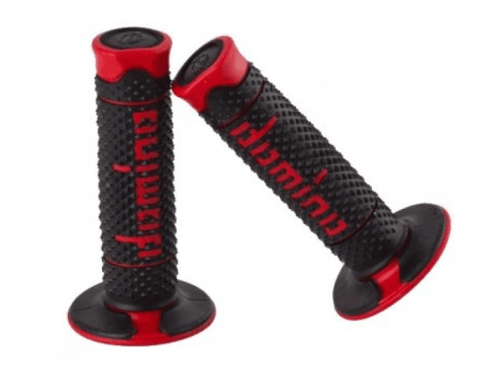 a26041c4240a7-0 universal black/red domino grips for motocross off road