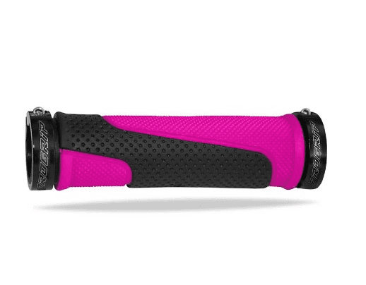 405403100 pair of progrip 997-297 atv grips fuchsia / black