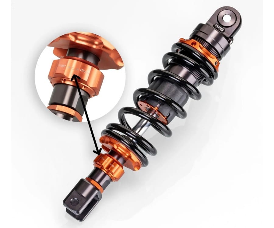 RPG Racing 285mm Rear Shock Absorber Minarelli Horizontal Yamaha Aerox Shock Absorber