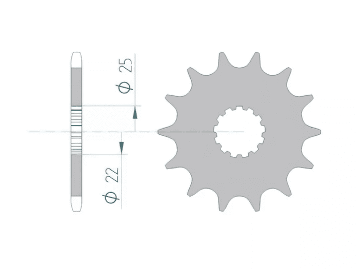 1076567003 Pignone Afam Z14 KX / YZ 250 / YZF 450, COD: '1076567003