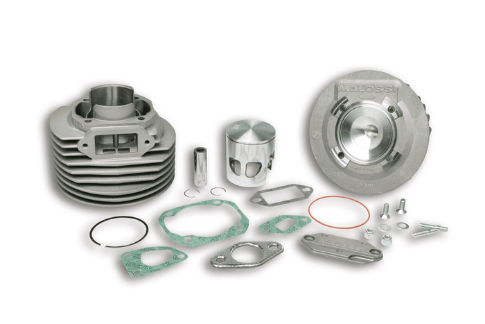 3115829 gruppo termico malossi 132cc d.57,5 vespa et3 primavera 125 2t alluminio sp.15