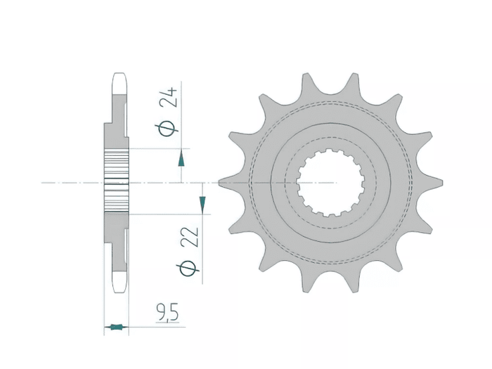 1074743003 Pignone Afam autopulente Z15 Honda CR 250 / CRF 450, COD: '1074743003
