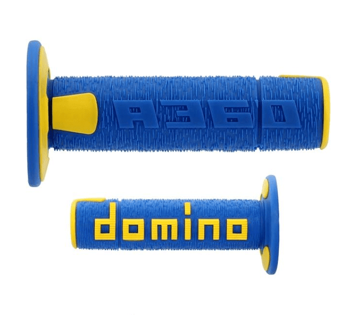 a36041c4847a7-0 coppia manopole domino blu/giallo off-road