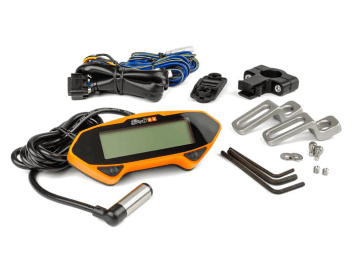 S6-4085/OR Strumentazione Moto universale Stage6 Racing Arancione - Contachilometri / Contagiri