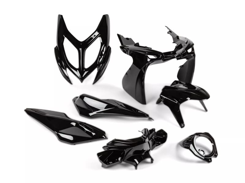 STR-951.01/BK Kit carena 7 pezzi Yamaha Aerox dal 2013 nero, COD: STR-951.01/BK