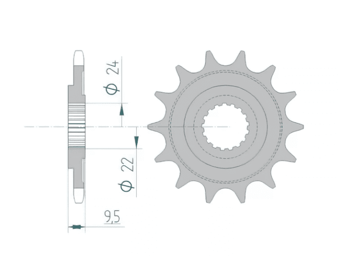 1074743002 Pignone Afam autopulente Z14 Honda CR 250 / CRF 450, COD: '1074743002