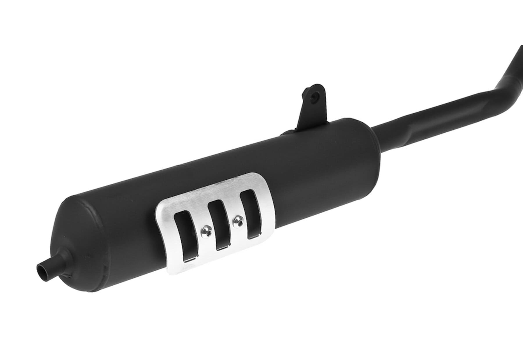 30042 marmitta piaggio ciao ovale 83/01 new original power-nera- protezione alluminio