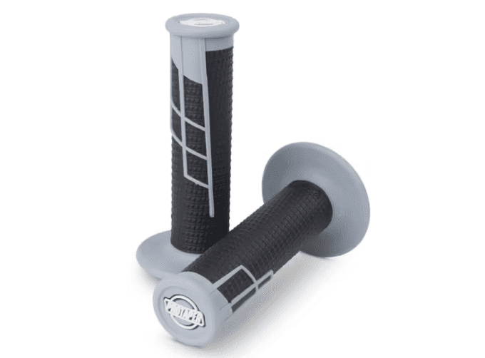 021666 manopole clamp on 1/2 waffle per offroad grey/black