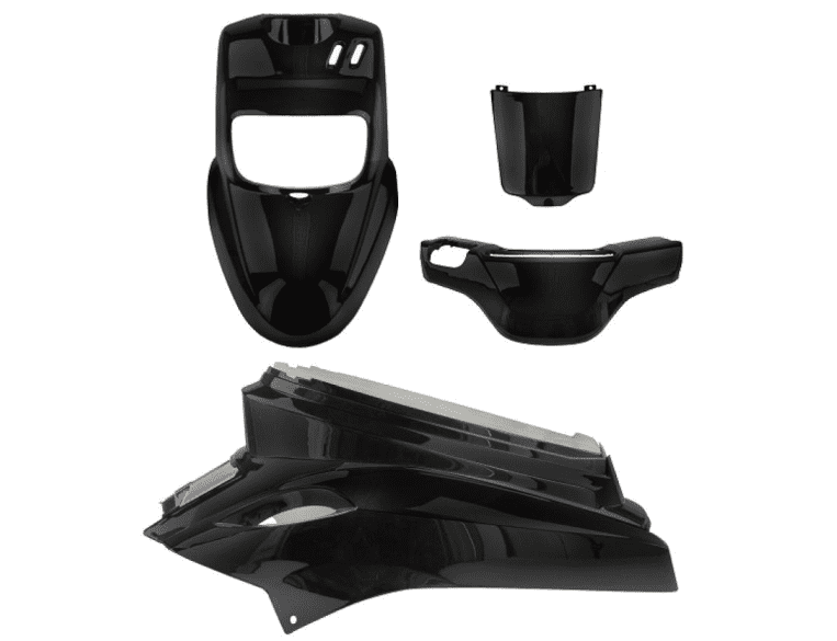 366190 kit carene 4 pezzi carena original line nero metal mbk booster - yamaha bw's 50 2004-2014