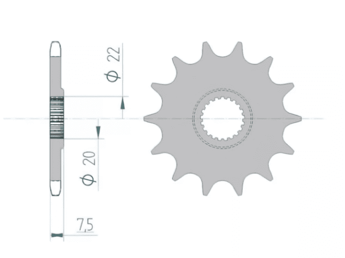 1074622002 Pignone Afam Z14 Honda CR 125 / CRF 250, COD: '1074622002