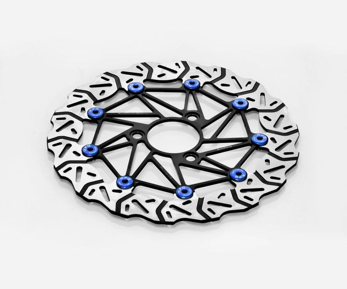 Disco freno 280mm RPG Oversize per Yamaha Aerox / MBK Nitro / Minarelli - nottolini blu