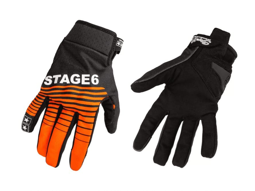 S6-0865 Guanti moto Stage6 Street pure Arancione / Nero, COD: S6-0865/S