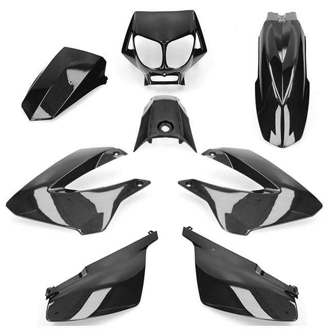 AP55BP10.983.IBK Kit carena Derbi Senda 00-10 8 pezzi iniezione AllPro