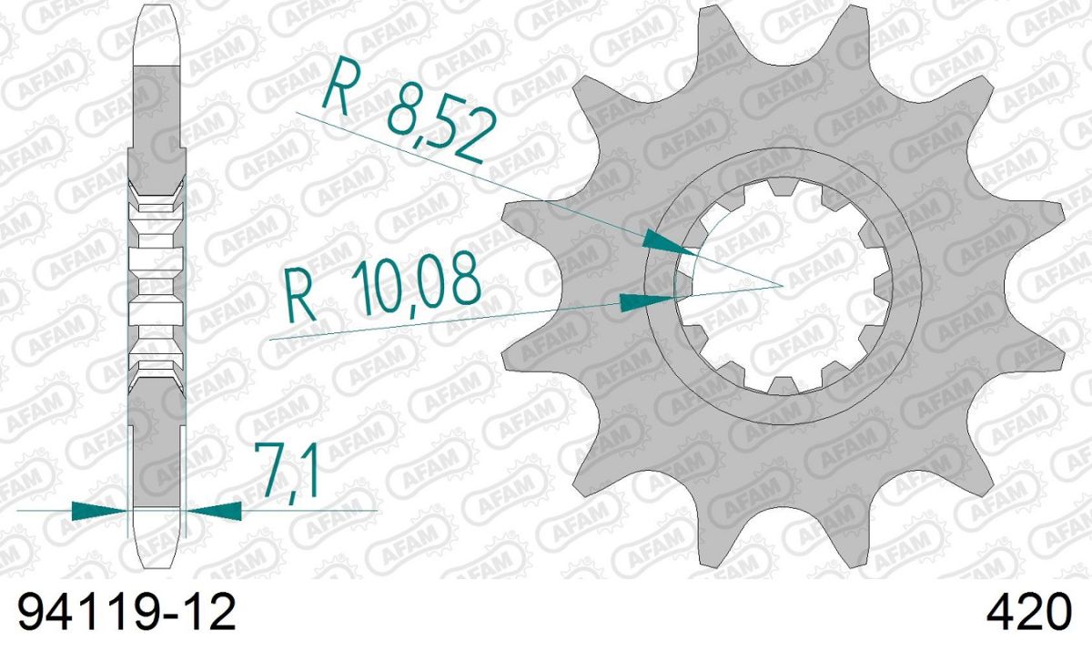 A94119.12 Pignone AFAM - 12 denti - BETA MINARELLI
