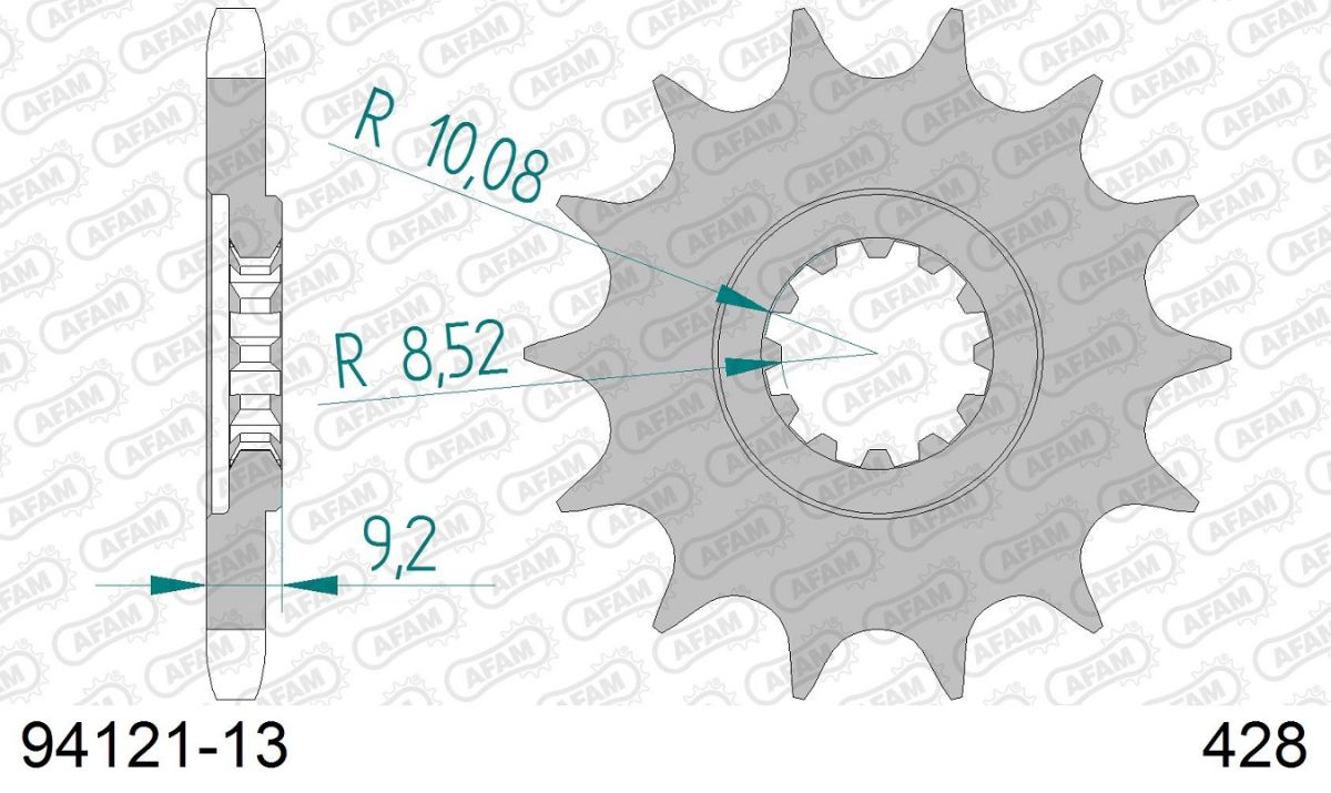A94121.13 Pignone AFAM - 13 denti - HM MINARELLI 50