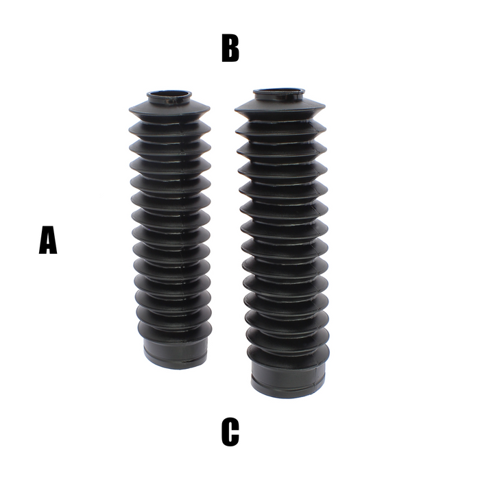 AP1721N Soffietti per forcelle ø28/50 - lunghezza 215 mm - nero