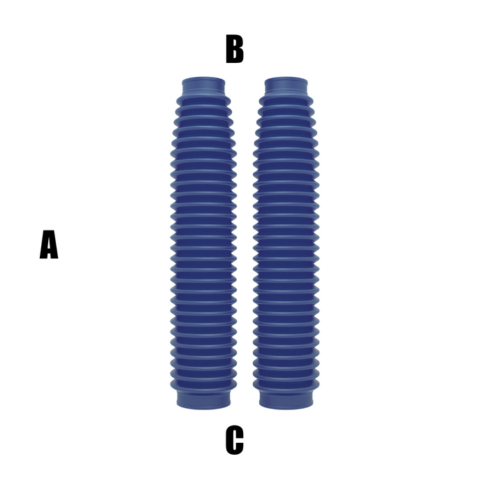 AP1733B Soffietti per forcelle ø41/58 - lunghezza 430 mm - blu
