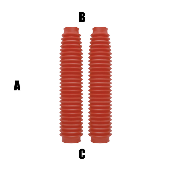 AP1733R Soffietti per forcelle ø41/58 - lunghezza 430 mm - rosso
