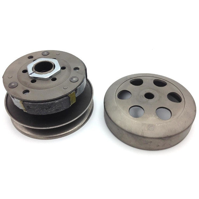 AP25PR11.140 Kit pulegge con frizione e campana Piaggio 50cc <98 d=107mm AllPro