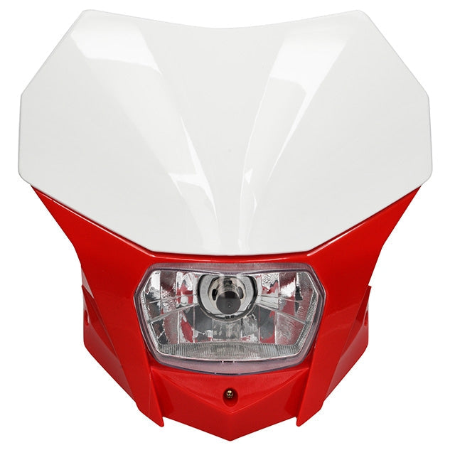 AP50LT50.028.WH Faro anteriore Bagus Enduro Universal AllPro rosso/bianco